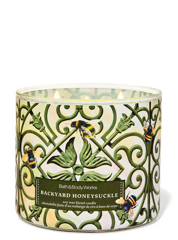 Backyard Honeysuckle Home Fragrance/Candles/3-wick candles Bath & Body Works1