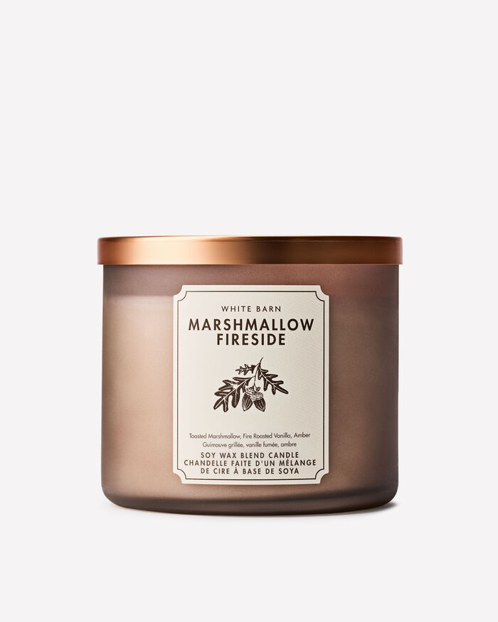 Marshmallow Fireside CANDELE/Tutte le Candele/Candela a Tre Stoppini Bath & Body Works