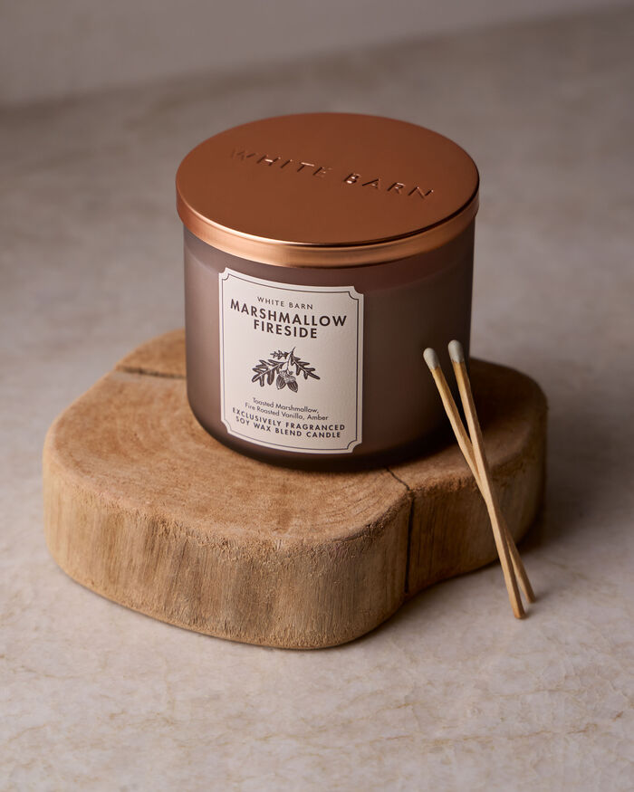Marshmallow Fireside CANDELE/Tutte le Candele/Candela a Tre Stoppini Bath & Body Works