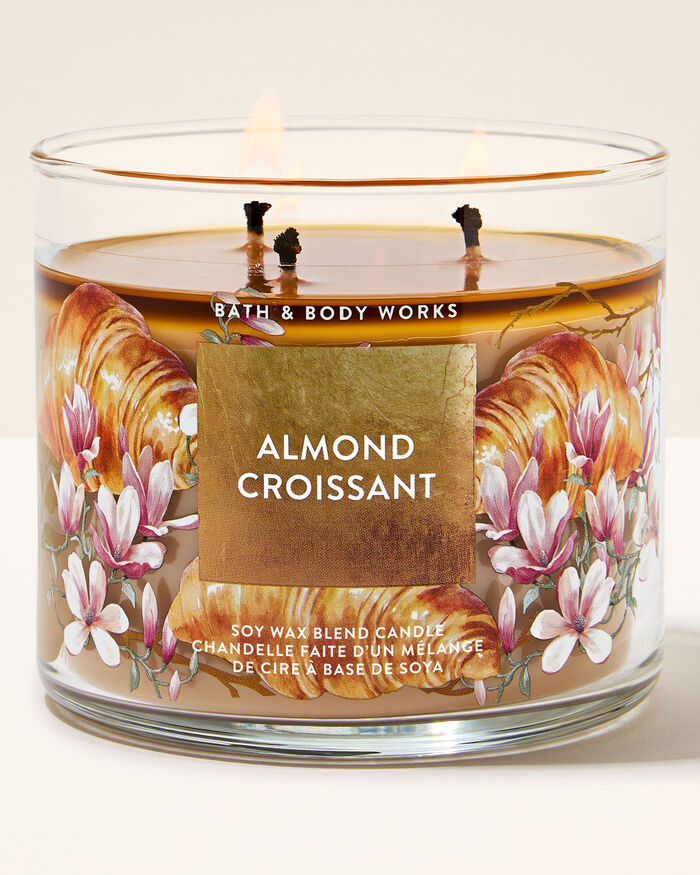 Almond Croissant CANDELE/Tutte le Candele/Candela a Tre Stoppini Bath & Body Works