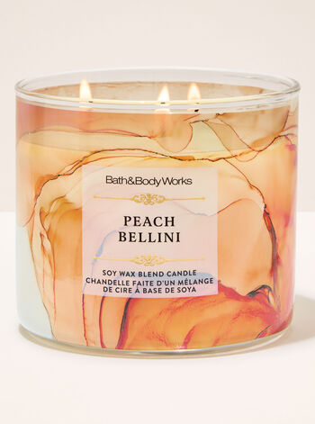 Peach Bellini Home Fragrance/Candles/3-wick candles Bath & Body Works1