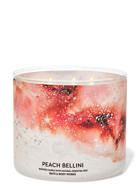 Peach Bellini fragrance 3-Wick Candle