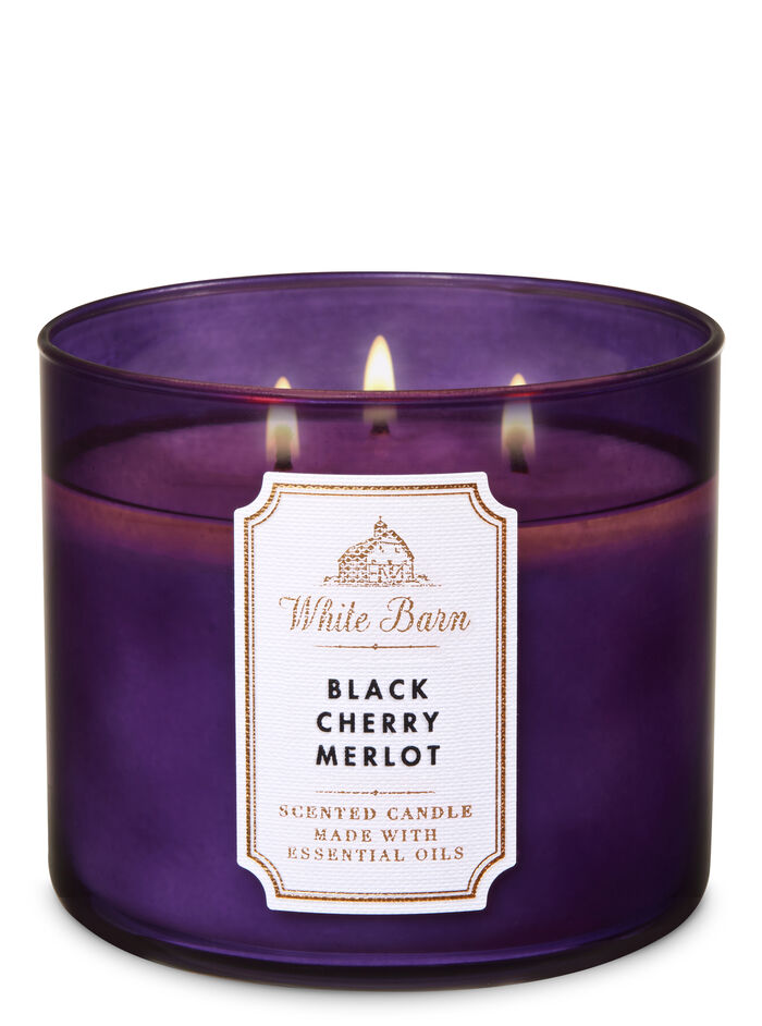 Black Cherry Merlot fragranza 3-Wick Candle