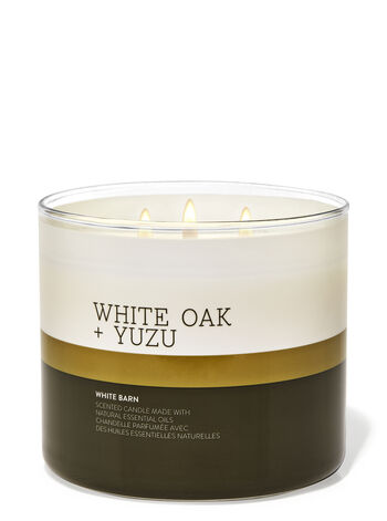 White Oak & Yuzu Home Fragrance/Candles/3-wick candles Bath & Body Works1