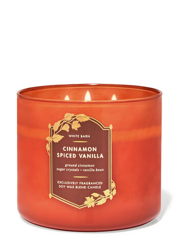 Cinnamon Spiced Vanilla CANDELE/Tutte le Candele/Candela a Tre Stoppini Bath & Body Works1