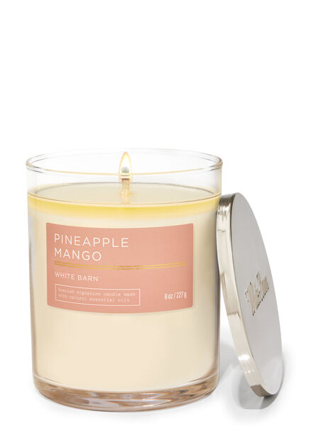 Pineapple Mango fragrance Signature Single Wick Candle
