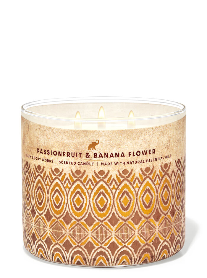 Passionfruit & Banana Flower fragranza Candela a 3 stoppini