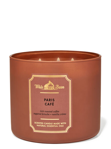 Paris Caf&eacute; home fragrance featured white barn collection Bath & Body Works