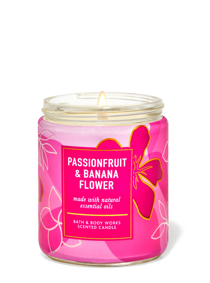 Passionfruit & Banana Flower home fragrance candles 1-wick candles Bath & Body Works