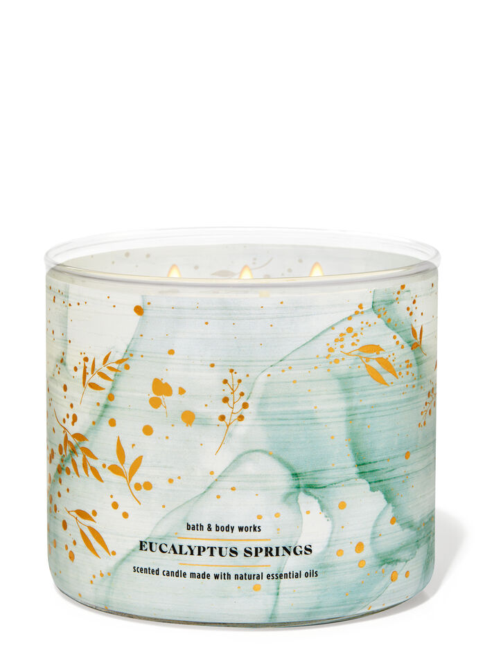 Eucalyptus Springs Home Fragrance/Candles/3-wick candles Bath & Body Works