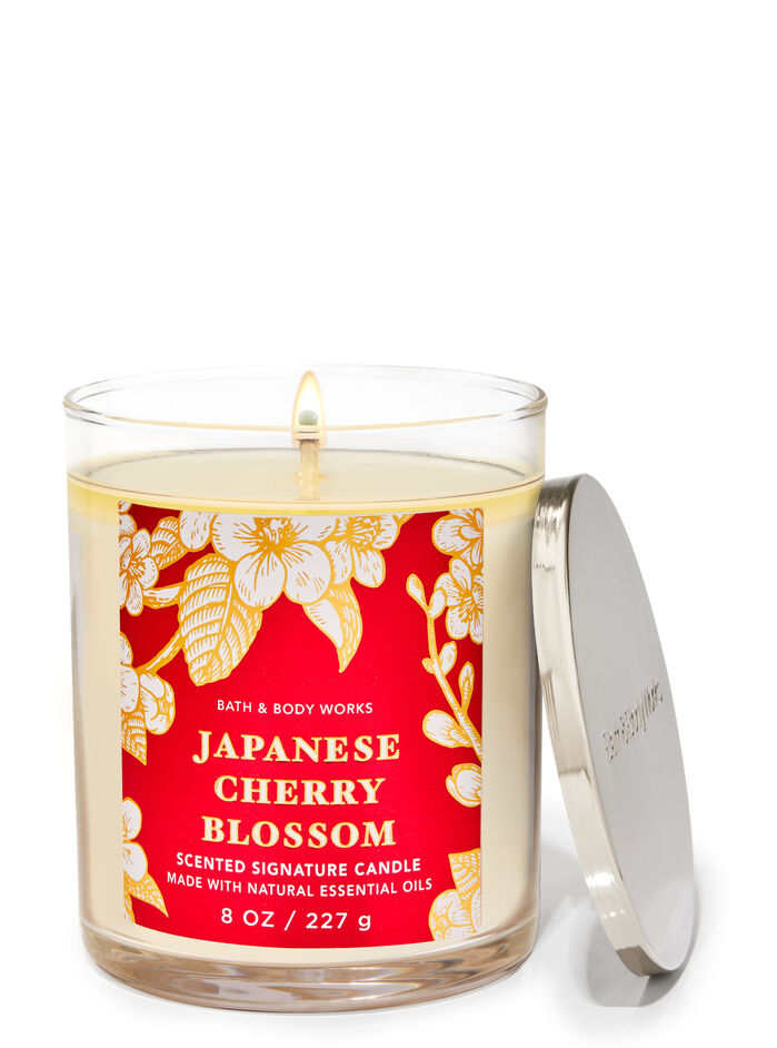 Japanese Cherry Blossom profumazione ambiente candele candela a uno stoppino Bath & Body Works