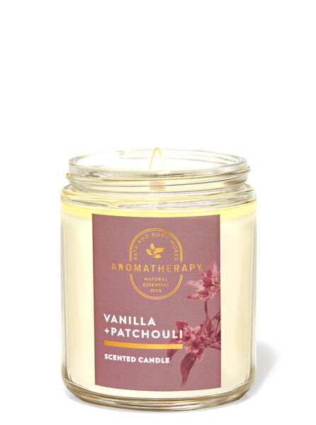 Vanilla Patchouli fragrance Single Wick Candle