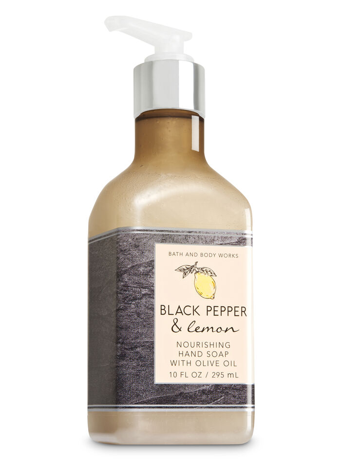 Black Pepper & Lemon fragranza Hand Soap with Olive Oil