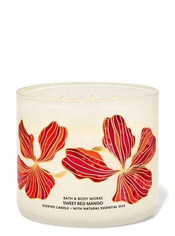 Sweet Red Mango home fragrance candles 3-wick candles Bath & Body Works1