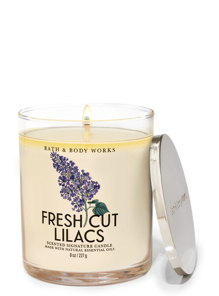 Fresh Cut Lilacs profumazione ambiente candele candela a uno stoppino Bath & Body Works
