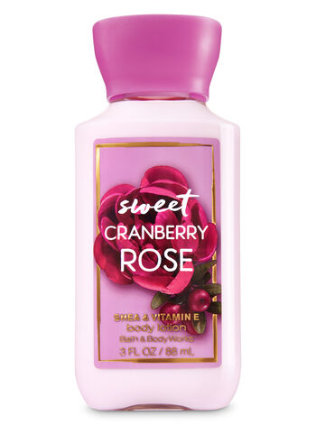 Sweet Cranberry Rose fragranza Travel Size Body Lotion