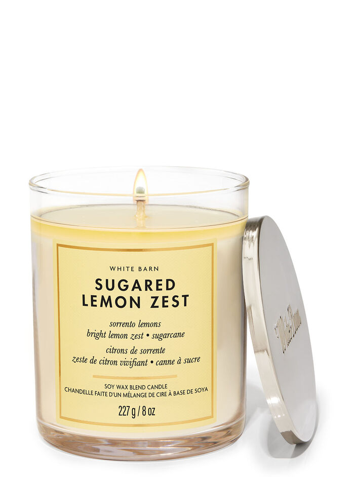 Sugared Lemon Zest Home Fragrance/Candles/1-wick candles Bath & Body Works
