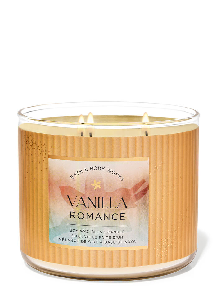 Vanilla Romance Home Fragrance/Candles/3-wick candles Bath & Body Works