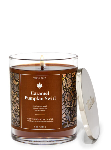 Caramel Pumpkin Swirl profumazione ambiente in evidenza white barn Bath & Body Works