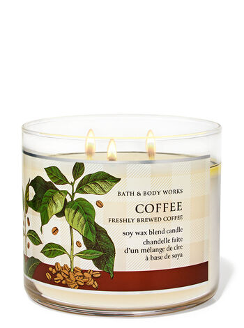 Freshly Brewed Coffee Home Fragrance/Candles/3-wick candles Bath & Body Works1