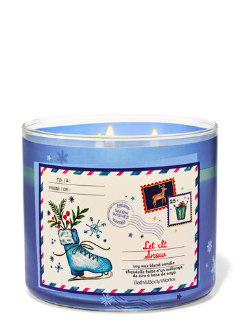 Let It Snow Candele/Tutte le Candele/Candela a Tre Stoppini Bath & Body Works1