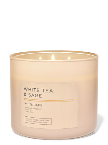 White Tea &amp; Sage home fragrance featured white barn collection Bath & Body Works1