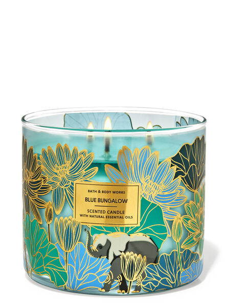 Blue Bungalow fragrance 3-Wick Candle