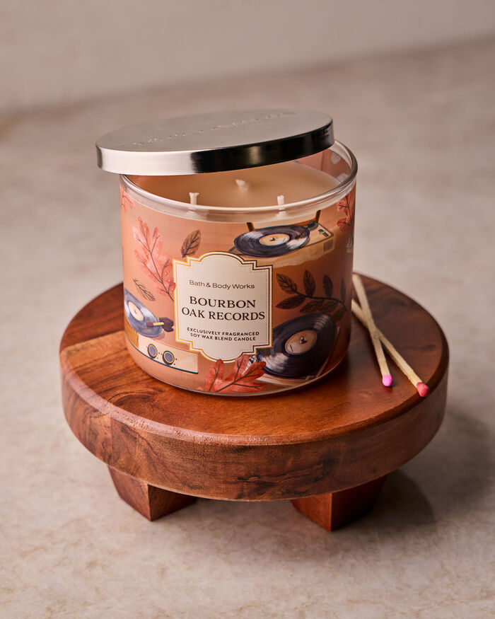 Bourbon Oak Records CANDELE/Tutte le Candele Bath & Body Works