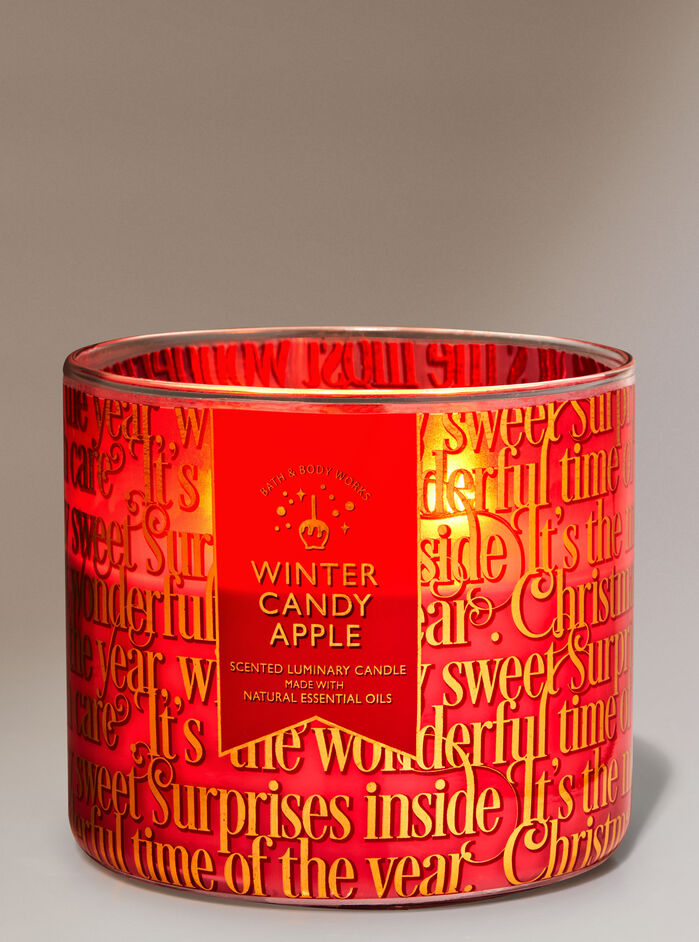 Winter Candy Apple Home Fragrance/Candles/3-wick candles Bath & Body Works