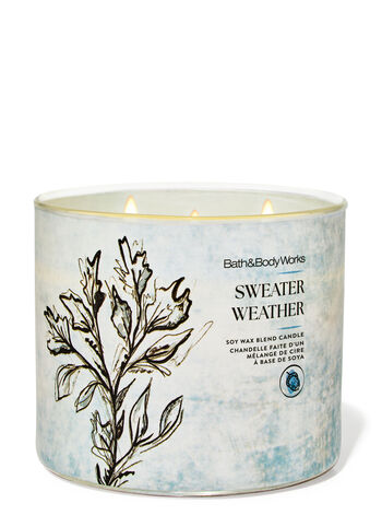 Sweater Weather Home Fragrance/Candles/3-wick candles Bath & Body Works1