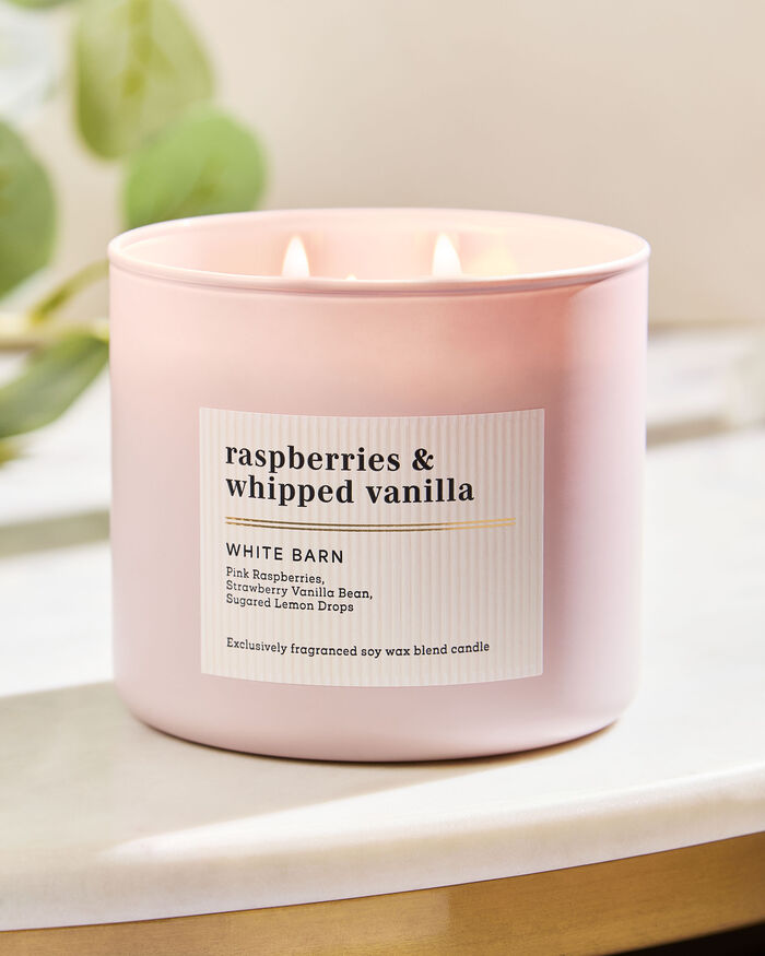 Raspberries & Whipped Vanilla Home Fragrance/Featured/White Barn collection Bath & Body Works