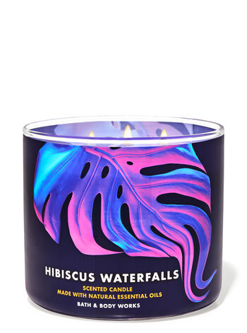 Hibiscus Waterfalls Home Fragrance/Candles/3-wick candles Bath & Body Works1