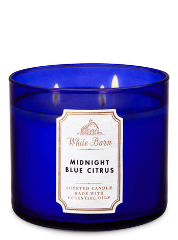 Midnight Blue Citrus profumazione ambiente candele candela a tre stoppini Bath & Body Works1