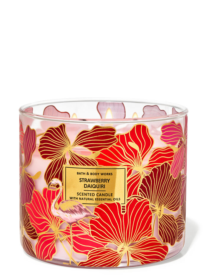Strawberry Daiquiri home fragrance candles 3-wick candles Bath & Body Works