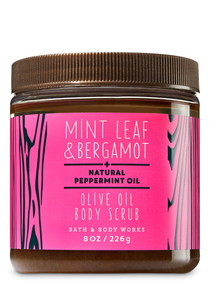 Mint Leaf & Bergamot fragranza Olive Oil Body Scrub