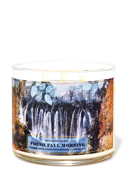 Fresh Fall Morning profumazione ambiente candele candela a tre stoppini Bath & Body Works