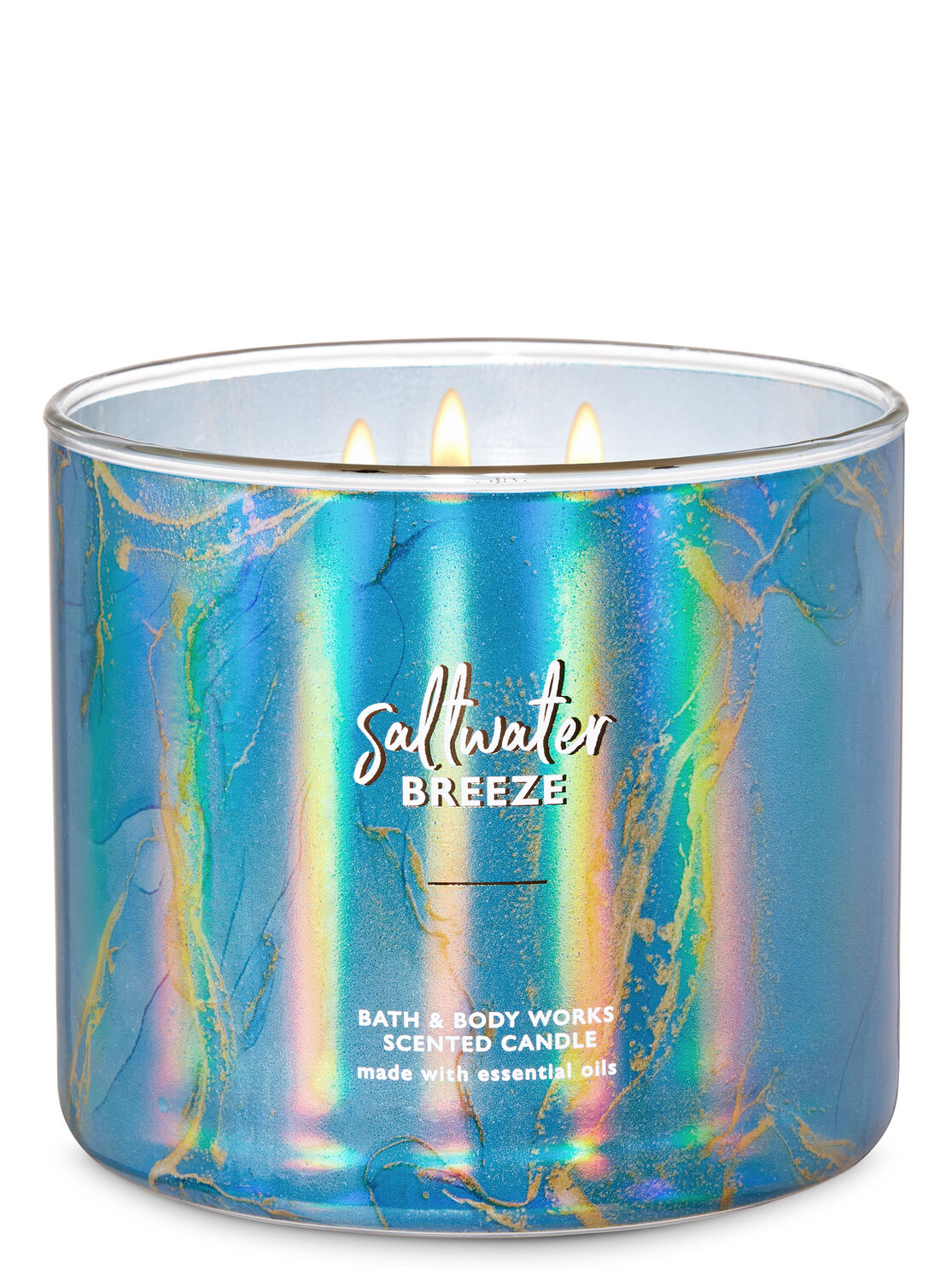 人気の春夏 Breeze Saltwater Candle 3-Wick | Works Body & Bath キャンドル
