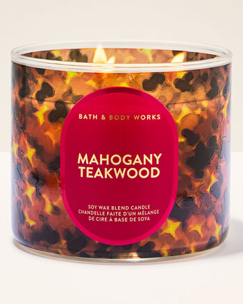 Mahogany Teakwood Home Fragrance/Candles/3-wick candles Bath & Body Works1