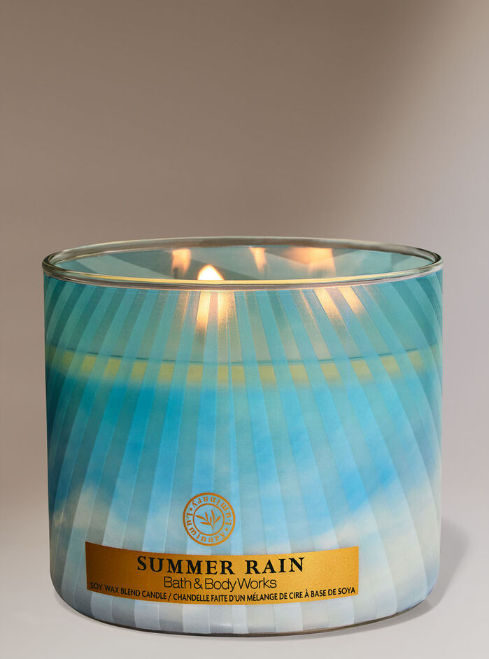 Summer Rain Home Fragrance/Candles/3-wick candles Bath & Body Works
