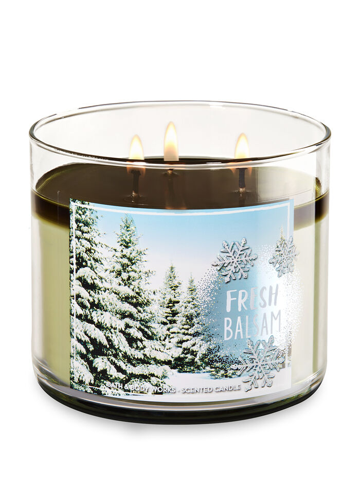 Fresh Balsam fragranza 3-Wick Candle