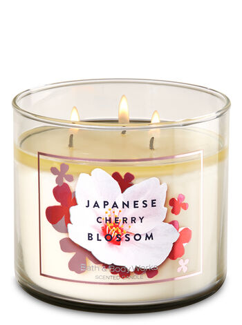 Japanese Cherry Blossom fragranza 3-Wick Candle