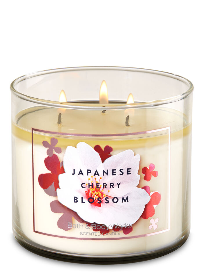 Japanese Cherry Blossom fragranza 3-Wick Candle