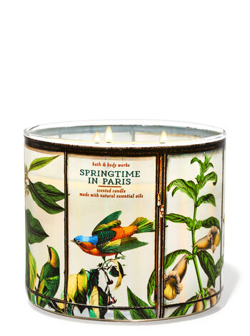 Springtime In Paris profumazione ambiente candele candela a tre stoppini Bath & Body Works1