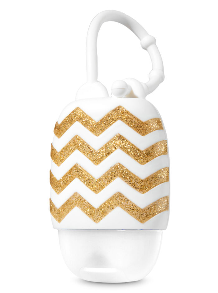 White with Chevrons fragranza PocketBac Holder