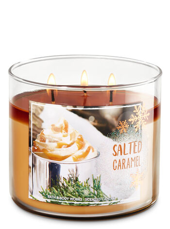 Salted Caramel fragranza 3-Wick Candle