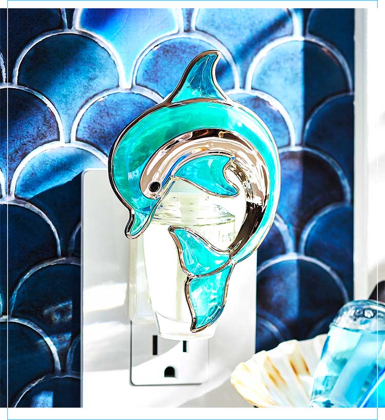Air freshener plug in décor at Bath and Body Works