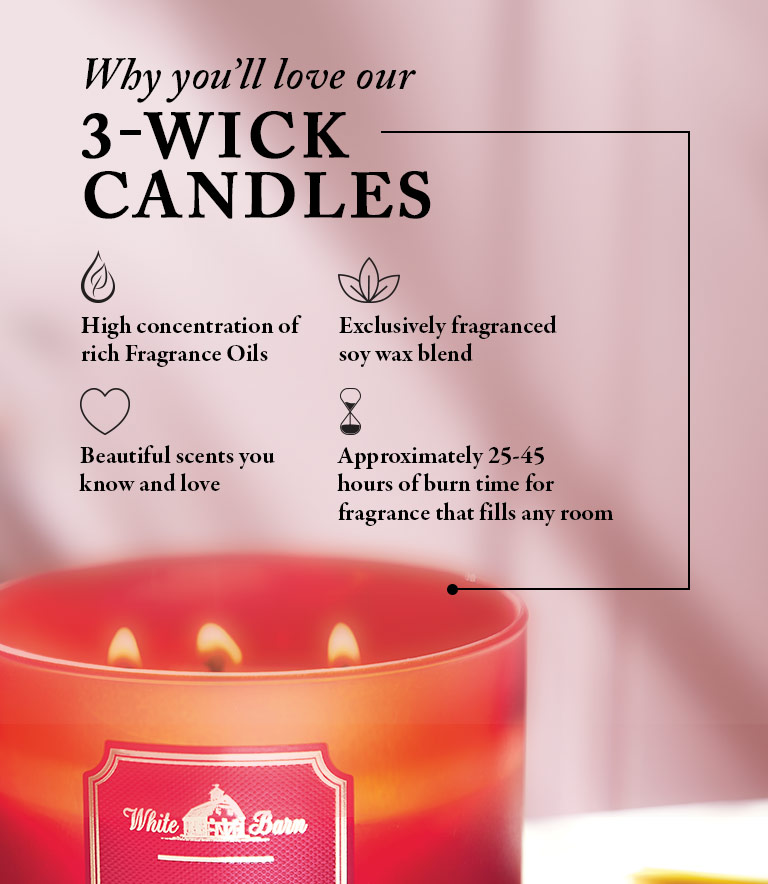 3wick candles Bath & Body Works